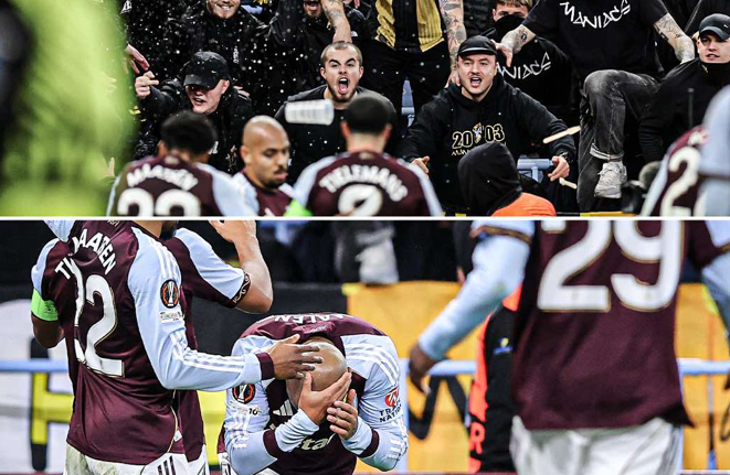 Άσχημες εικόνες στο «Βίλα Παρκ»: Ο Μάλεν σκόραρε, δέχτηκε αντικείμενα στο κεφάλι και η αναμέτρηση… σταμάτησε! (vid) Άσχημες εικόνες στο «Βίλα Παρκ»: Ο Μάλεν σκόραρε, δέχτηκε αντικείμενα στο κεφάλι και η αναμέτρηση… σταμάτησε! (vid)