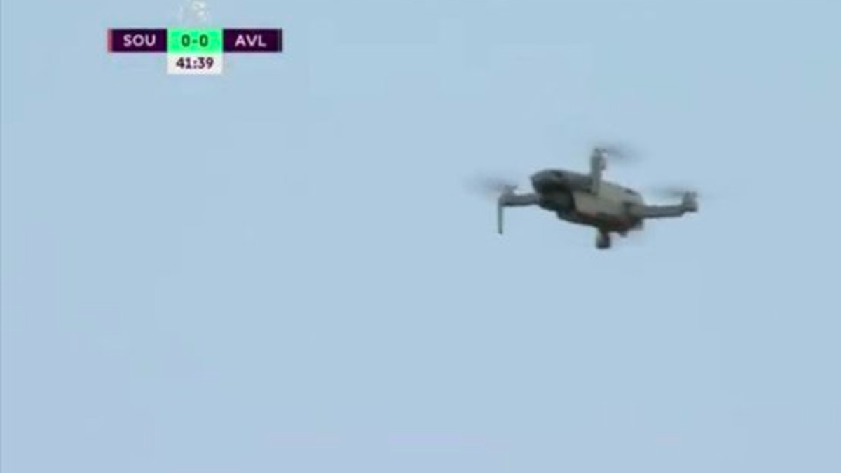 Διακοπή στο Σαουθάμπτον – Βίλα λόγω… drone! (vid)