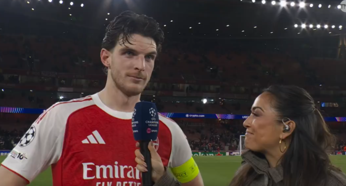 «Ξέσπασμα» του Ράις για τα σχόλια κατά της Άρσεναλ: «Περάσαμε, ποιος νοιάζεται;» (vid) «Ξέσπασμα» του Ράις για τα σχόλια κατά της Άρσεναλ: «Περάσαμε, ποιος νοιάζεται;» (vid)