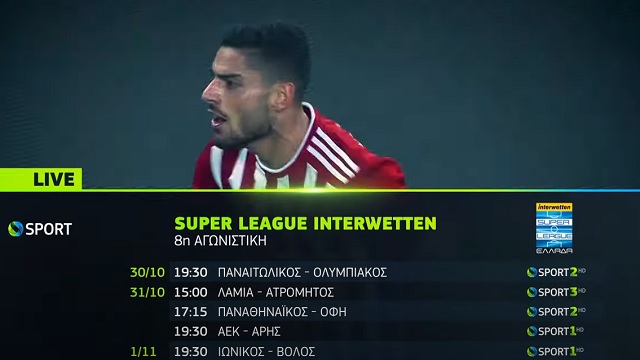 COSMOTE TV:     5   Super League Interwetten