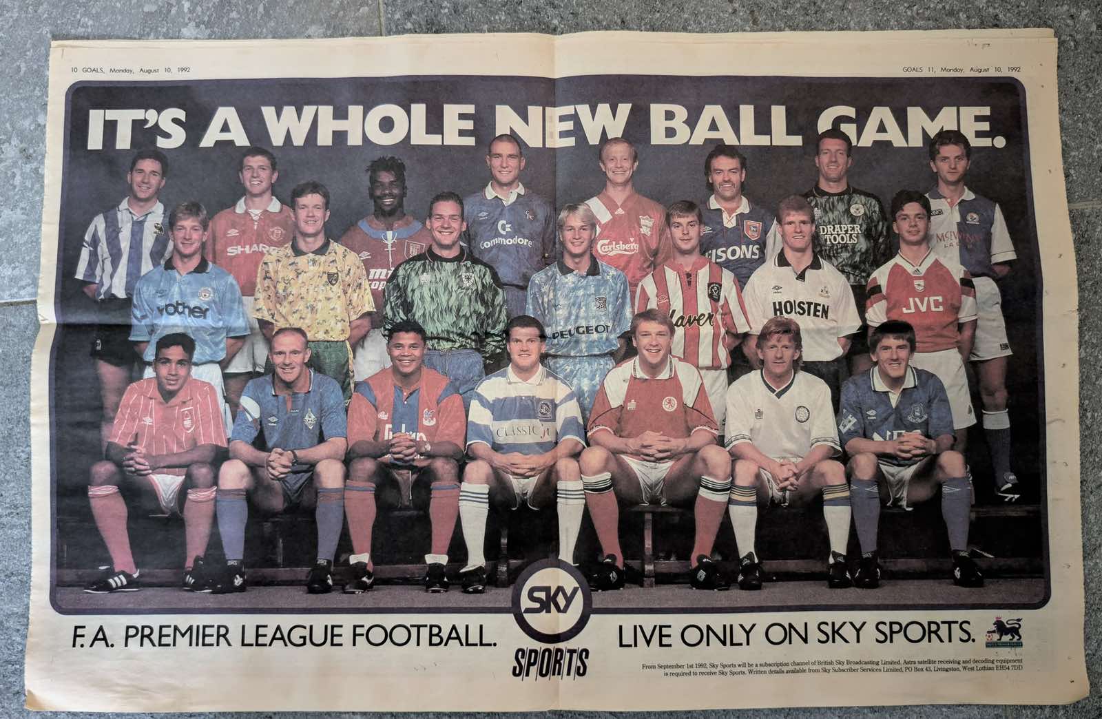Its a whole new ball game:     Premier League!
